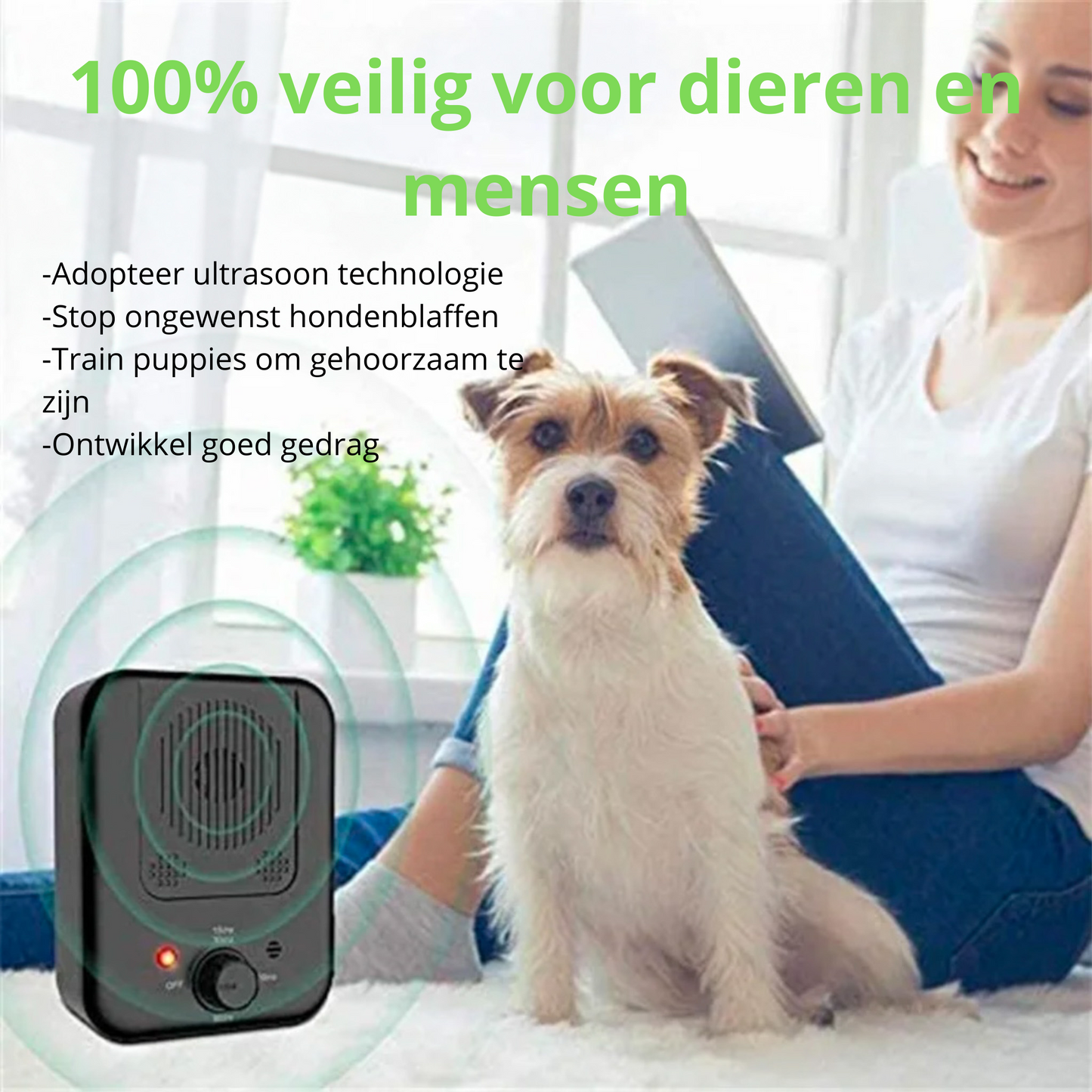 BarkControl Pro™ – Ultrasonisch Anti-Blafapparaat voor Rustige en Gelukkige Huisdieren!