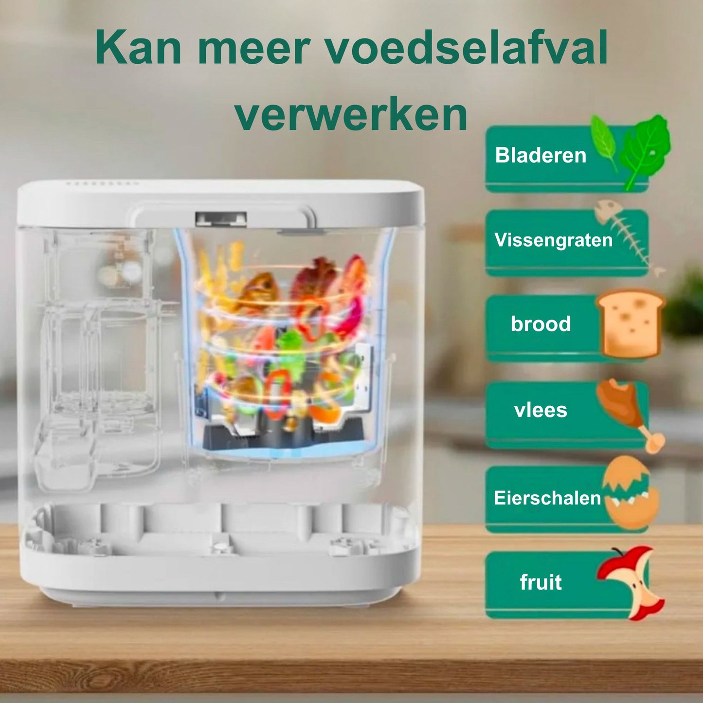 CompoSmart™ - Transformeer Keukenafval Naar Tuinfertilizer Binnen Enkele Dagen!