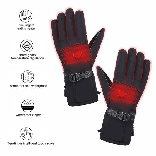 HeatRider™ – Verwarmde Waterdichte Motorhandschoenen met Touchscreen Functionaliteit!