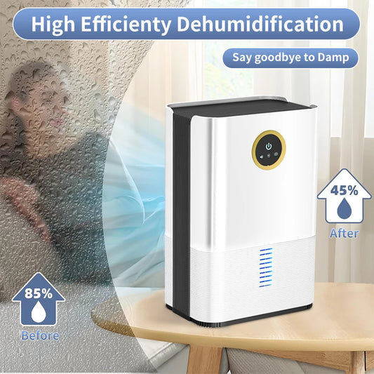 DryPure™ – Draagbare, Stille Luchtontvochtiger voor een Frisse en Gezonde Leefruimte!