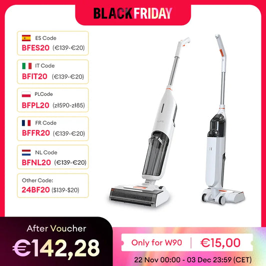 ILIFE W90™ – De Ultieme Draadloze Nat &amp; Droog Smart Mop voor Vlekkeloos Schone Vloeren!